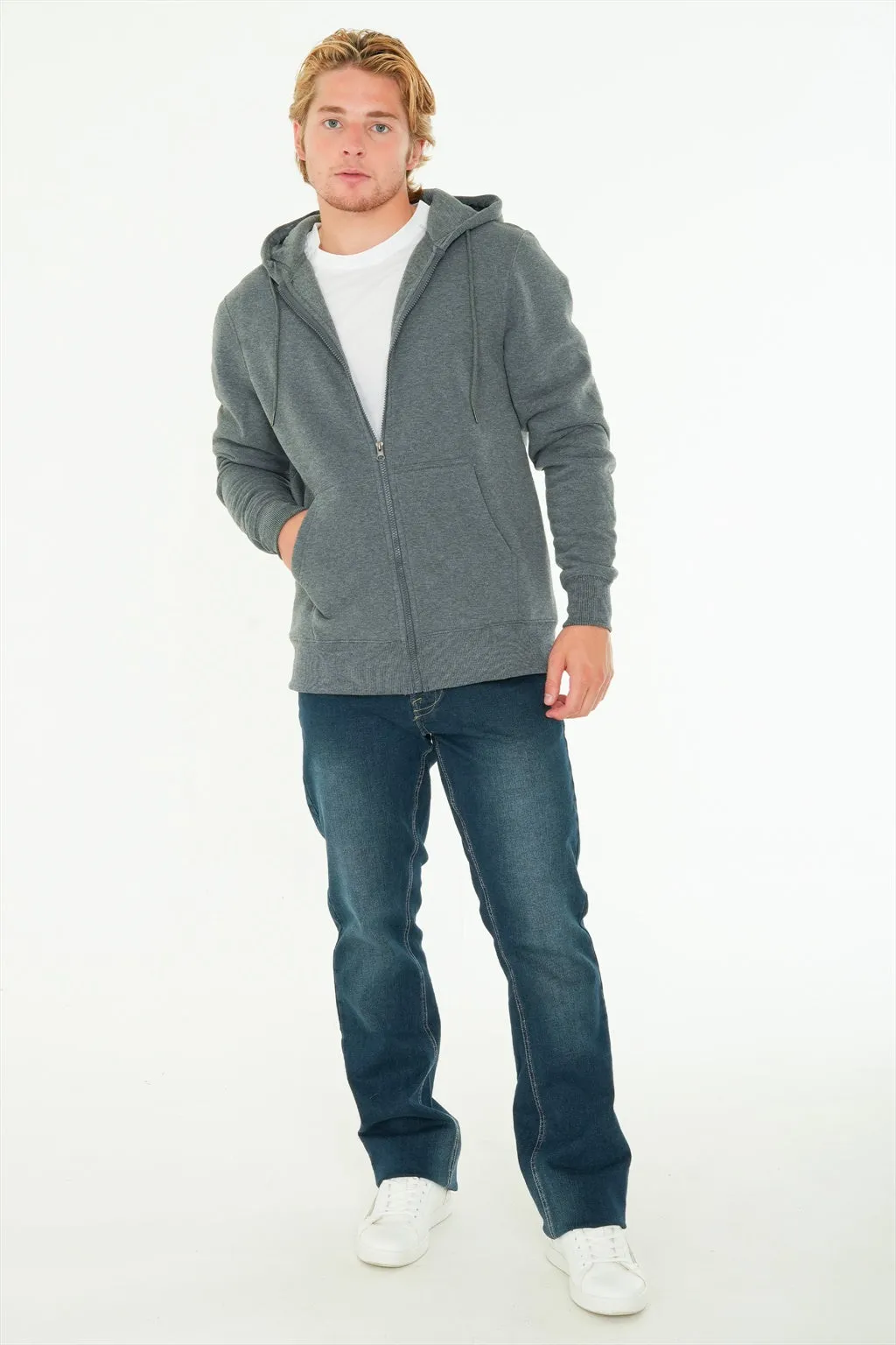 Zip Fleece Hoody